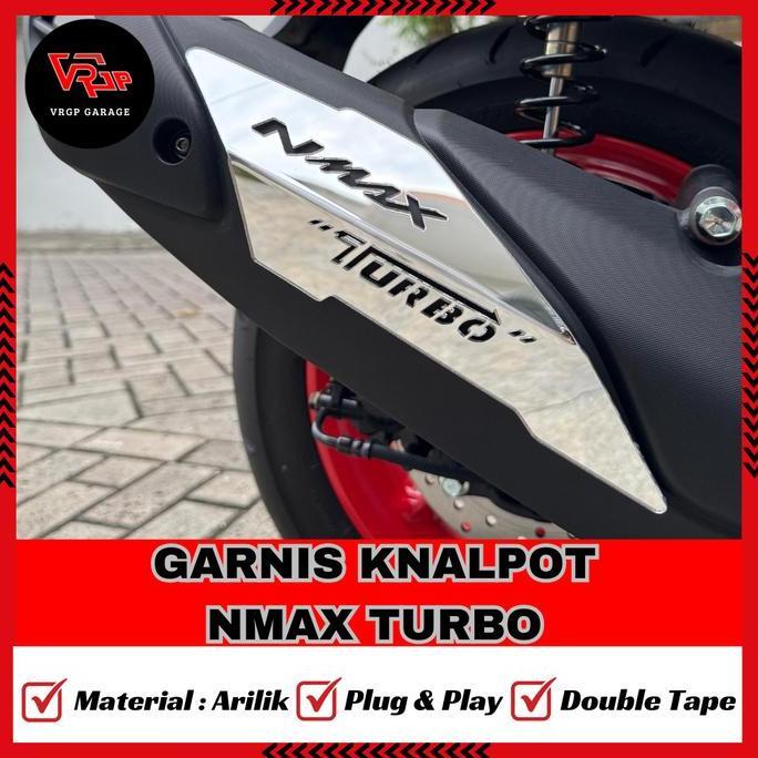 Promo VRGP Garnis Knalpot Nmax Turbo/ Cover Knalpot Nmax Turbo/ Aksesoris Nmax Diskon