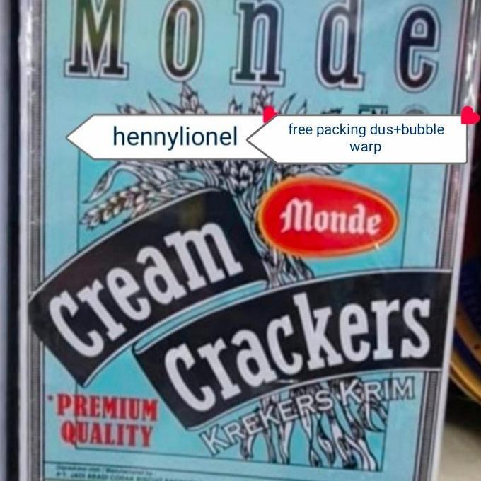Snack- Monde Biskuit Kaleng-Cream Crackers 1.2Kg