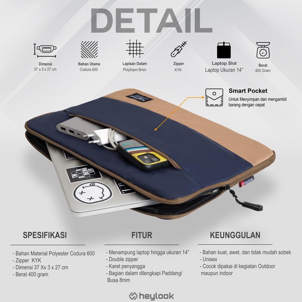 Terbaru Heylook -  Tas Laptop Sydney Soft Case Cover Pelindung Leptop Sleeve Notebook Leptop