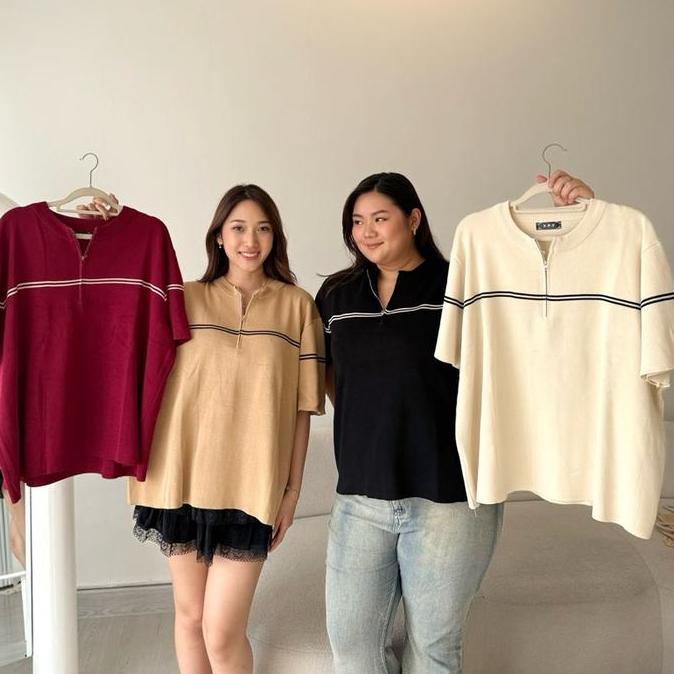 LUISA POLO TOP knit Baju Panjang terlaris