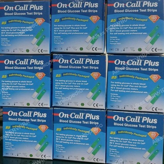 strip on call plus / strip gula darah on call plus