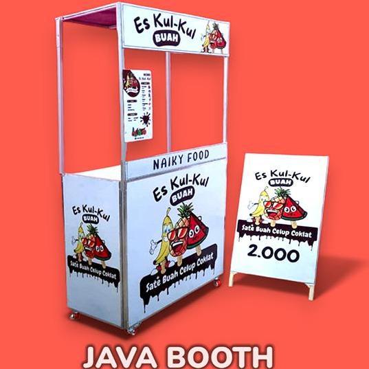 Terlaris Terlaris Booth Portable / Gerobak Lipat / Alumunium Pakai Atap