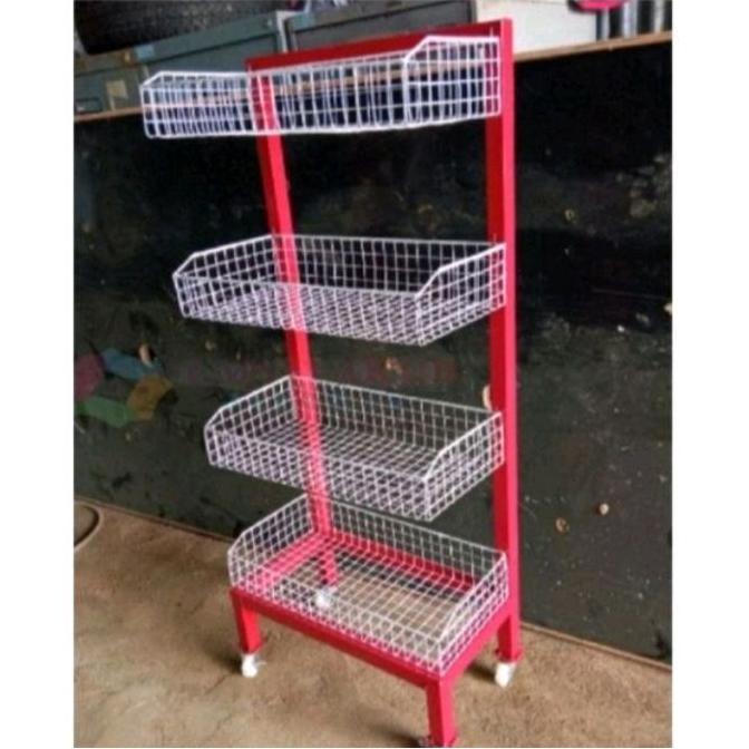 Terlaris Rak Chiki Toko Warung Pakai Roda