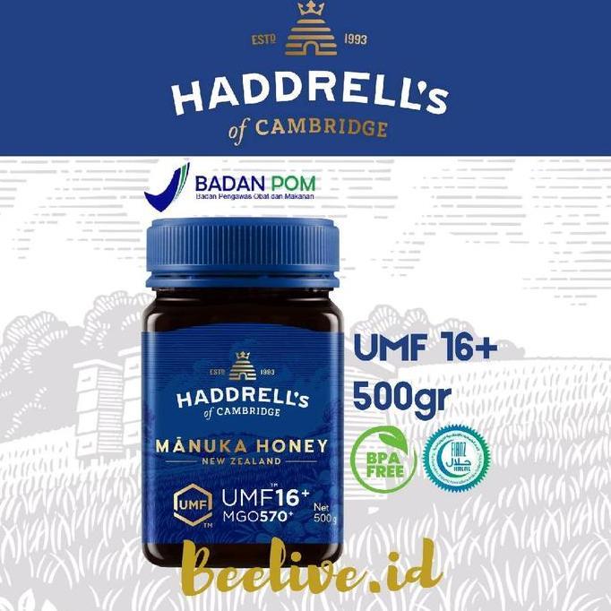 Dryck- Madu Haddrells Manuka Honey Umf 16+ Mgo 573+ 500 Gr (Umf 15+ Up)