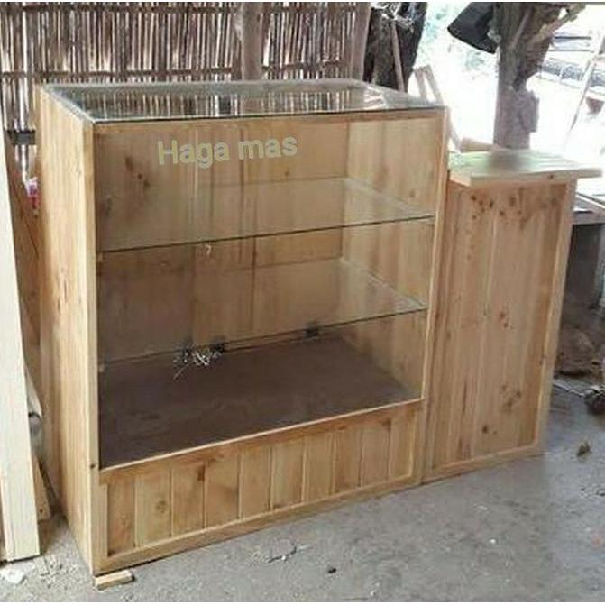 Terlaris Etalase / Etalase Kaca / Meja Kasir / Rak / Lemari / Etalase Kayu&Kaca