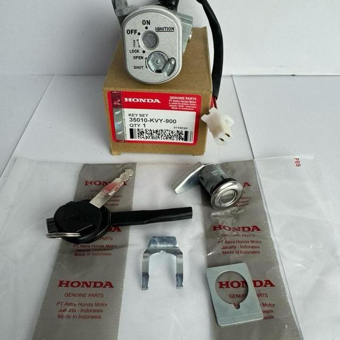 Promo Kunci Kontak Set + Jok (KVY) Buat Motor Tahun 2008-2012 Beat Karbu, Beat Lama, Beat Old Diskon