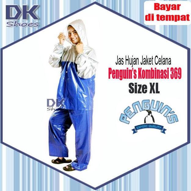 Jas Hujan Penguin's 369 Kombinasi / Jas Hujan Dewasa Jaket Celana