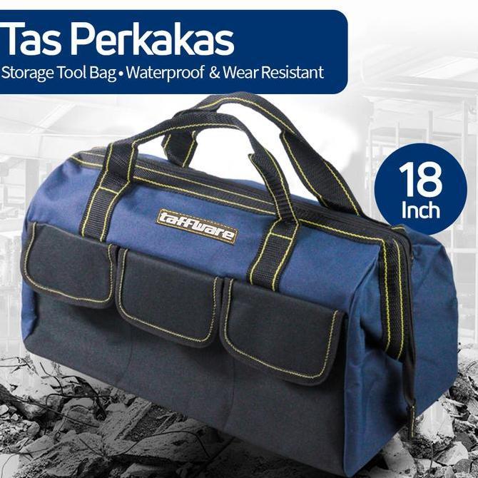 HARGA SAHABAT - Tas Perkakas 18" Inch Jinjing Tebal Storage Tool Bag Waterproof A03403