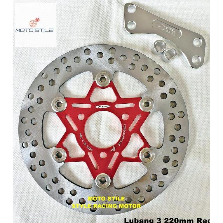 Piringan Cakram Lubang Baut 3 Psm 220Mm Yamaha Mio J / Mio M3 / Fazzio / Mio Gt