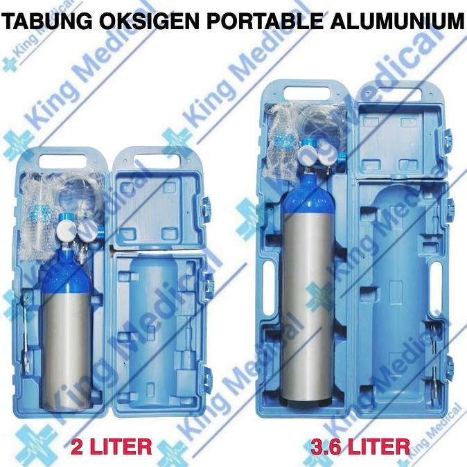 Tabung O2 2 Liter Portable-Oksigen Portable 2L-Tabung 2L