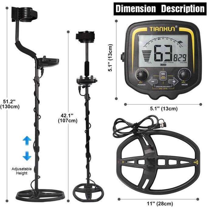 SHWARASA METAL DETECTOR DETEKTOR TIANXUN TX-850 TX 850 ALAT PENCARI EMAS/LOGAM