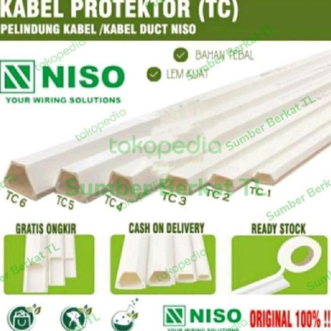 DIAMBU Kabel Duct dak cable protector putih TC NISO