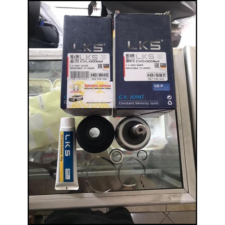 TERLARIS CV JOINT AS RODA LUAR DALAM DRIVESHAFT MOBIL JAZZ OLD GD3 CITY GD8 IDSI VTEC 2003 2004 2005