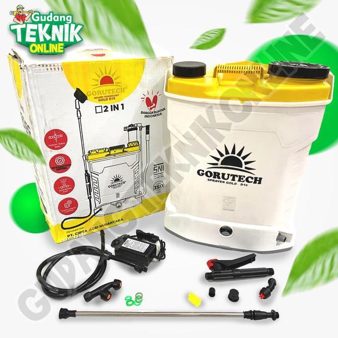 TREBA Alat Sprayer Hama Elektrik 16L GORUTECH - Semprot Semprotan Hama Elektrik 16 liter Sprayer Oba