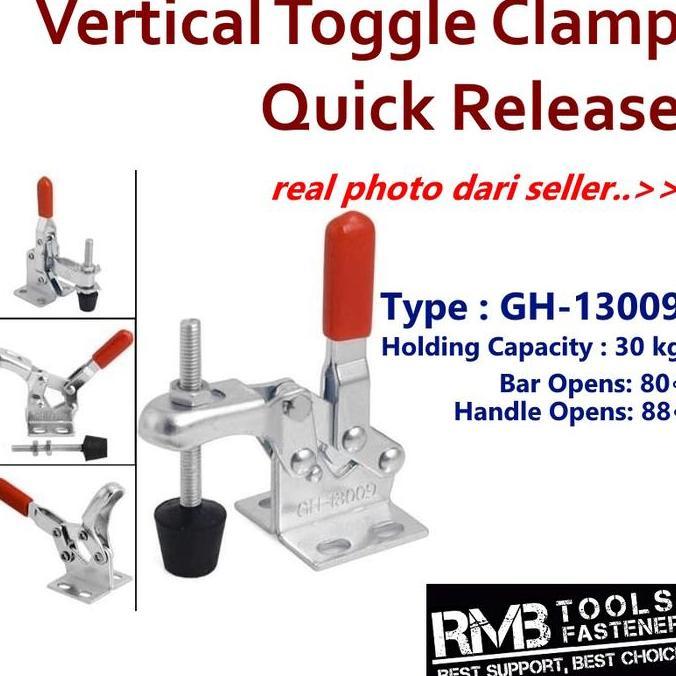 Toggle Clamp Model GH-13009 Klem Penjepit Kayu Togel Quick Release ready