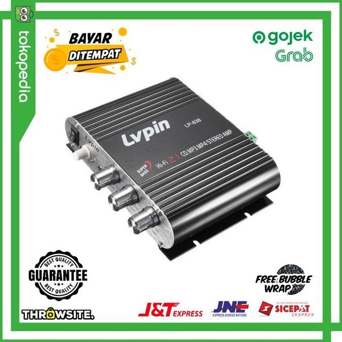 CIAAGUI Amplifier Treble Bass Booster LVPIN Mini HiFi 12V