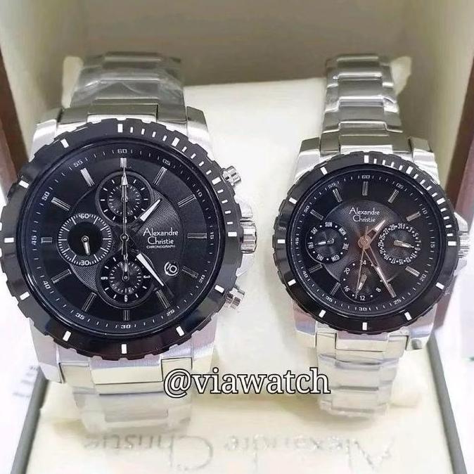 Terlaris Ac 6141 Jam Tangan Couple Alexandre Christie Ac6141 Ac 6141