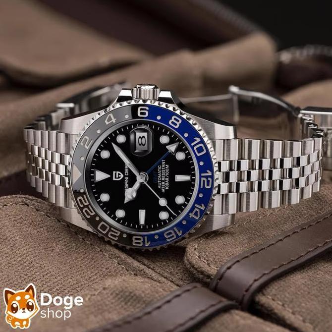 Terlaris Pagani Design Gmt Pd-1662 Automatic Watch Batman Pepsi Jam Tangan Otomatis Pd1662 5-Link 3-