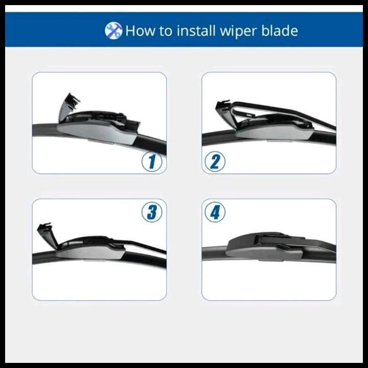 DISKON WIPER HYBRID KACA DEPAN BELAKANG HONDA JAZZ 2002 2003 2004 2005 2006 2007 