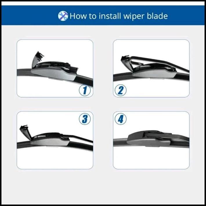 TERLARIS WIPER HYBRID KACA MOBIL HONDA BRIO 2013 2014 2015 2016 2017 