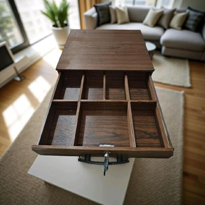 LACI SERBAGUNA SEKAT 6 LACI KASIR LACI BONUS KUNCI Furniture Kayu YAN