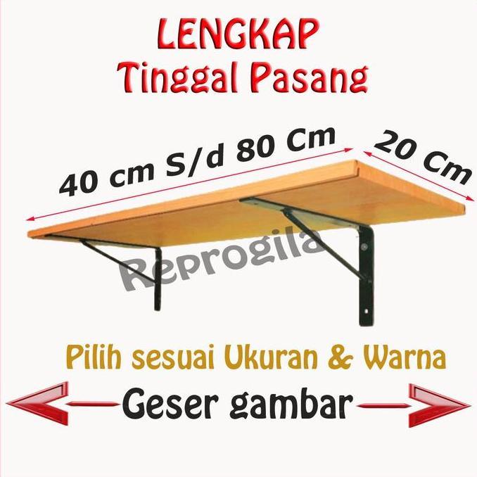 Rak dinding tempel / rak dinding aesthetic / Ambalan dinding / Meja dinding tempel tembok
