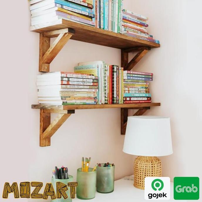 rak dinding kayu ambalan minimalis ambalan serbaguna