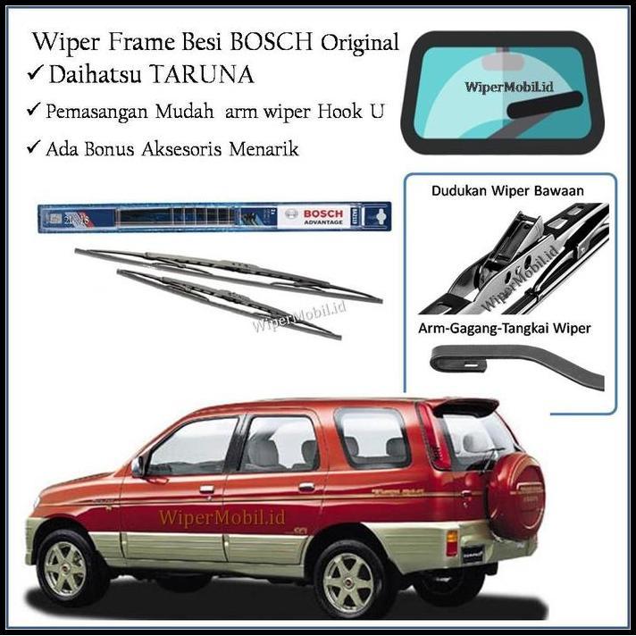 DISKON WIPER KACA MOBIL DAIHATSU TARUNA 2000 2001 2002 2003 2004 2005 BOSCH 