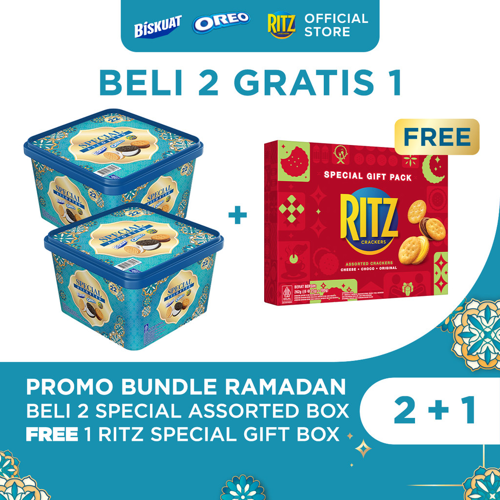 [B2G1] Beli 2 Parsel / Hampers Biskuat, Oreo, Ritz GRATIS 1 Hampers Ritz Cheese - Choco - Original |
