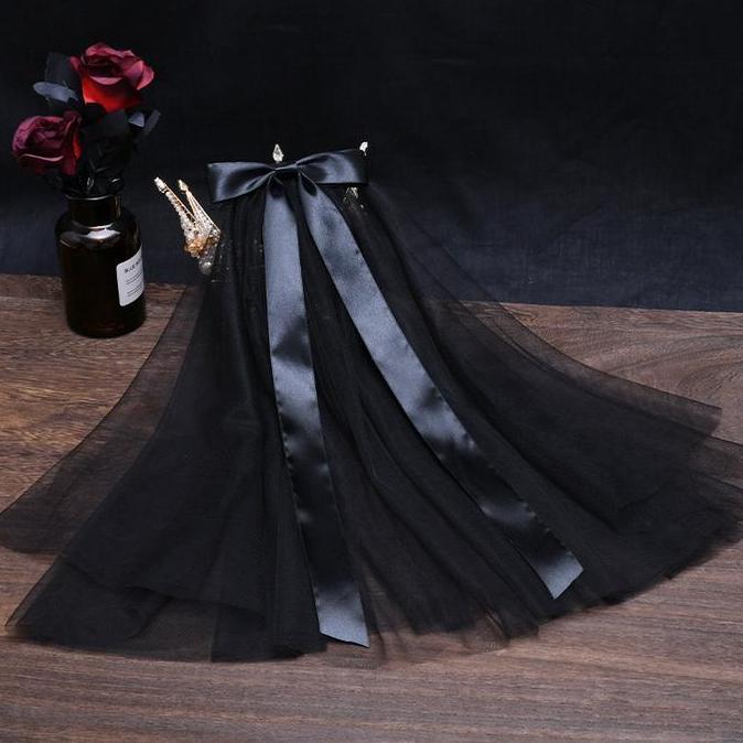 Veil Kerudung Pengantin Hitam Ls black veil kerudung pengantin hitam