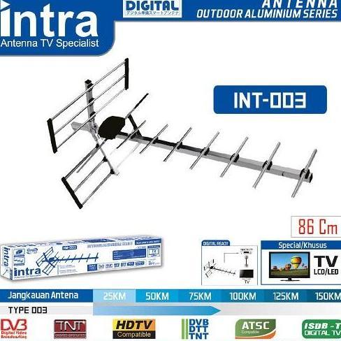 INTRA HM-003 ANTENA DIGITAL OUTDOOR TV LCD/LED +KABEL ANTENA