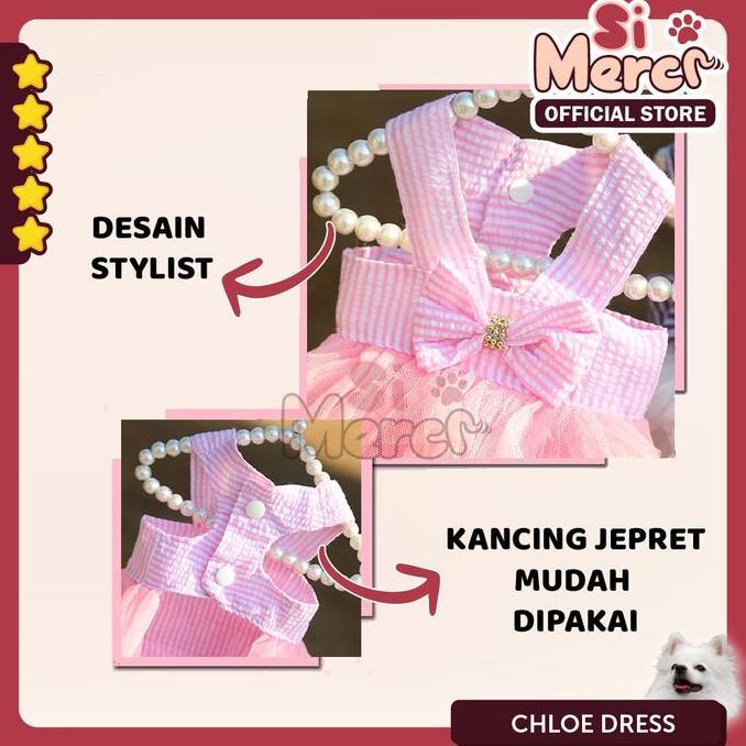 Si Merci Official Baju Dress Korea Anjing Kucing Kelinci Dress Gaun Lucu Anjing Kucing Kelinci Hewan
