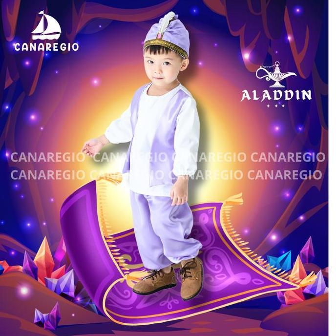 Kostum Aladin Prince Aladdin Putri Yasmine/ Anak Laki laki / Aladin disney
