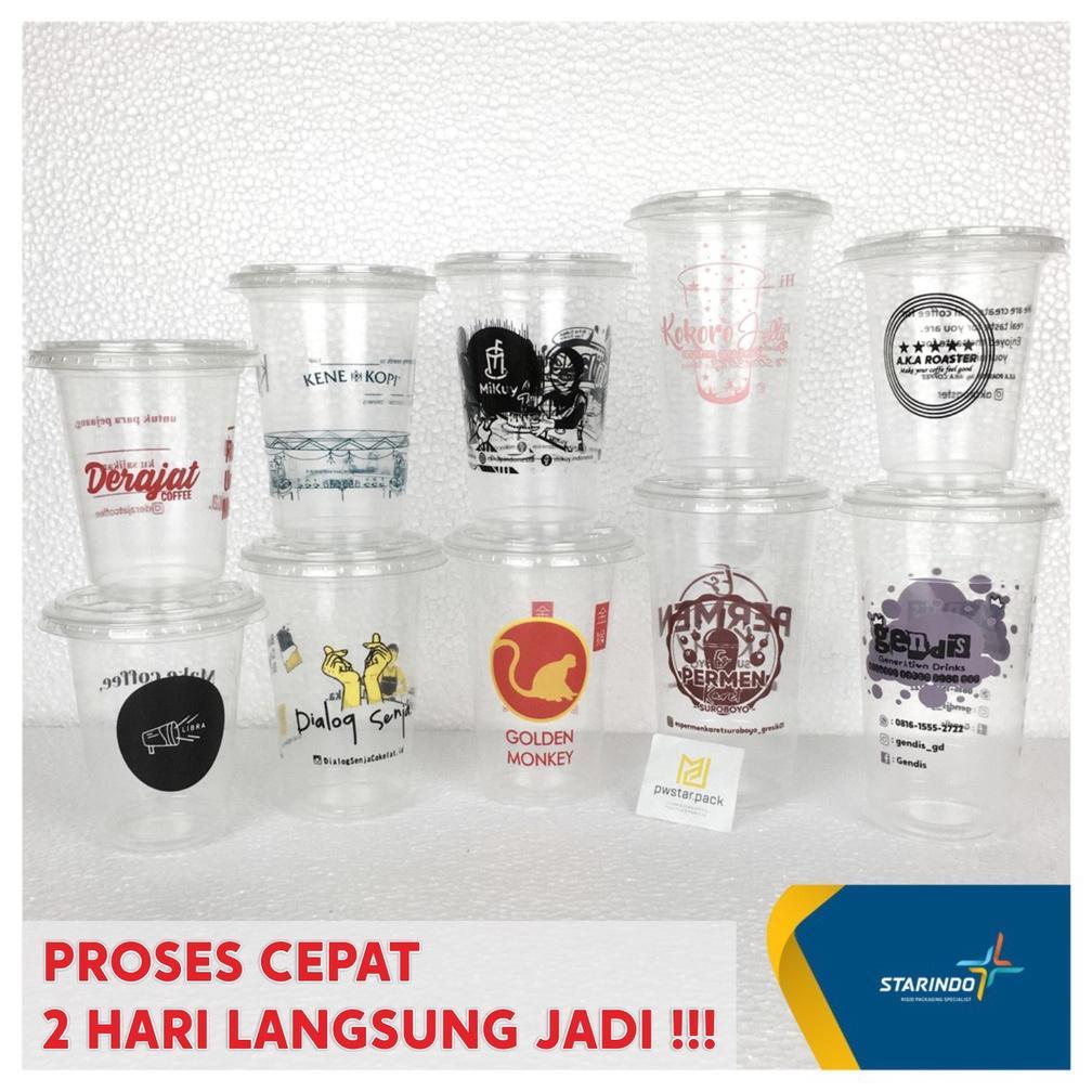 BIG SALE SABLON GELAS CUP STARINDO 12 14 16 18 22 OZ KUALITAS TEBAL 7 - 9,5 GRAM BERKUALITAS