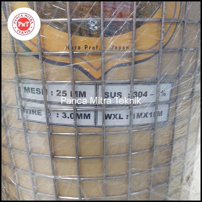 TERBARU WIREMESH SS304 3MM X 25MM X 25MM / WIREMESH SS304 PERMETER MODEL LAS 