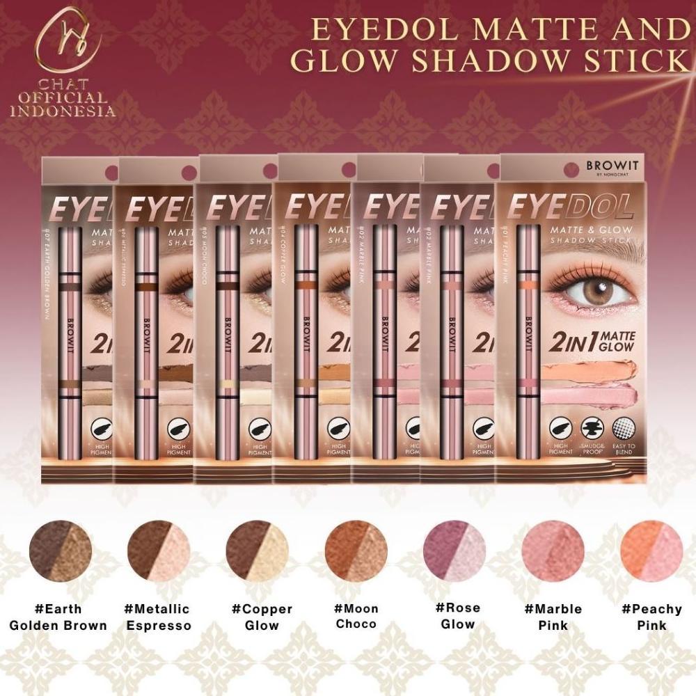 BROWIT Eyedol Matte And Glow Shadow Stick | Eyeshadow Stick | Eyeshadow Shimmer