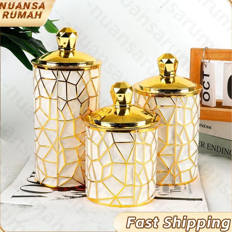 TOPLES MEWAH SET TOPLES GOLD TOPLES KEDAP UDARA/ TOPLES KUE KERING TOPLES AESTHETIC PENYIMPANAN TOPL