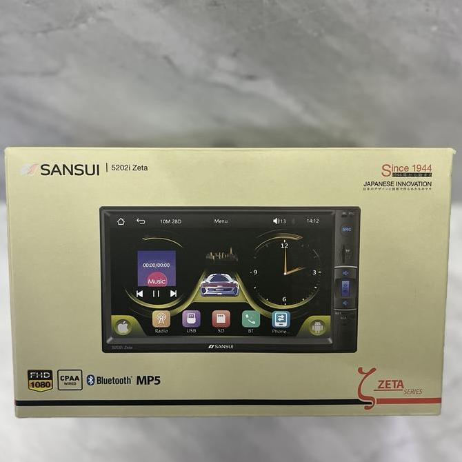 HEADUNIT SANSUI DOUBLE DIN DECKLESS 7INCH TV MOBIL CARPLAY MP5 ORIGINAL DAN TERPERCAYA