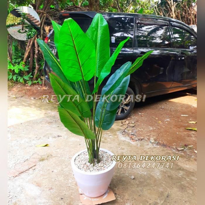 pohon pisang artificial/bunga plastik pohon hias/bunga hias plastik