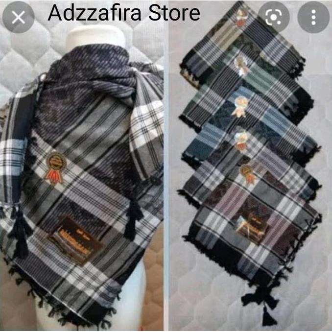 Grosir Sorban Isi (10)pcs Royal Camel Sorban Arab Multazam dengan Berbagai Motif Original Segi 4 115