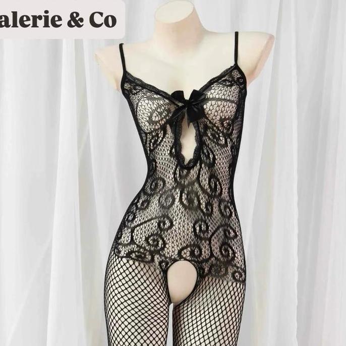 FAJARVEBLO90 - MIMON LINGERIE JARING BODY STOCKING SEAMLESS BIG SIZE JUMBO SIZE