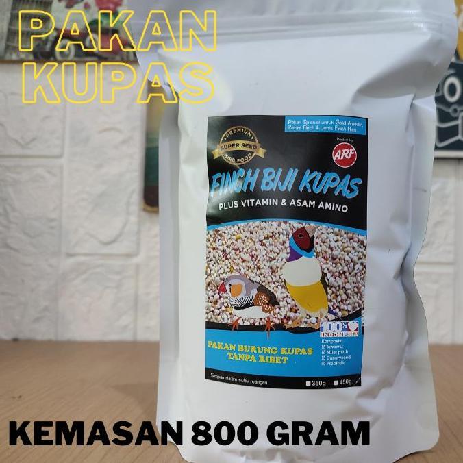 Fugl- Pakan Burung Finch Bijian Kupas Tanpa Kulit Kemasan 800 Gram