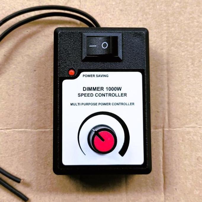 Kirimkirim- Dimmer Ac 220V 1000W Pengatur Putaran Dengan Saklar On Off Untuk Gerinda Bor Dinamo Kipa