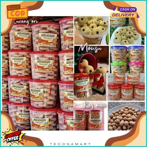 Cuci Gudang Aneka Kue Produk Mak Enak - Kue Kacang Mak Enak - Kacang Oven - Monde Susu - Lidah Kucin