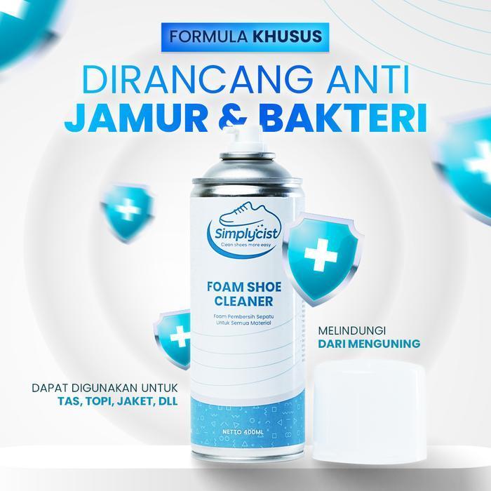 Bisa Cod - Simplycist Foam Shoee Cleaner - Pembersih Sepatu Instan Tanpa Air - Foam Pembersih Sepatu