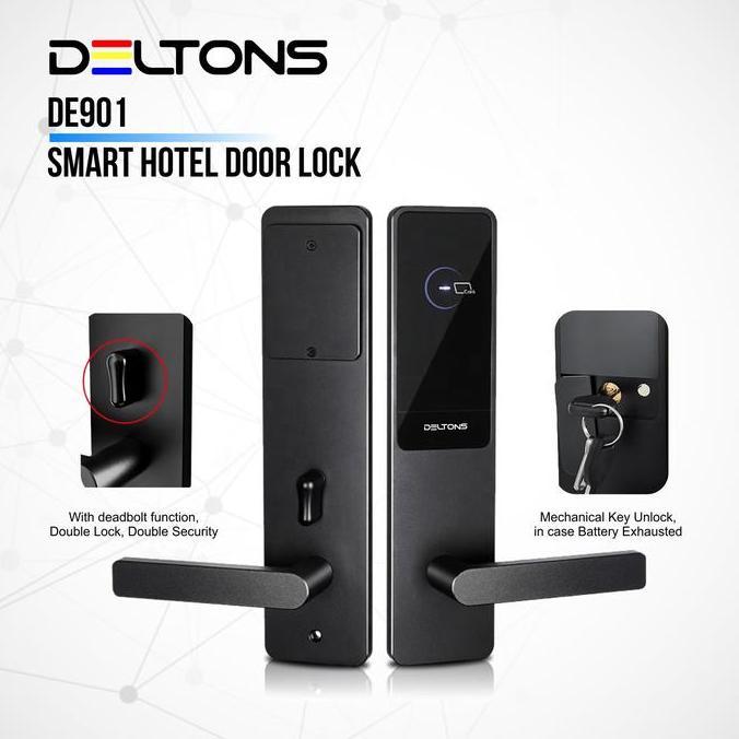 Sikkerhet- Smart Hotel Door Lock Deltons Card Lock Kunci Pintu Kost Apartement