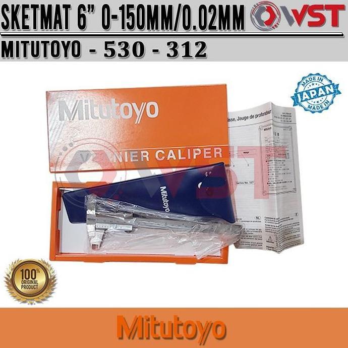 Mitutoyo Sketmat / Jangka Sorong 6" 0.02mm (530-312)