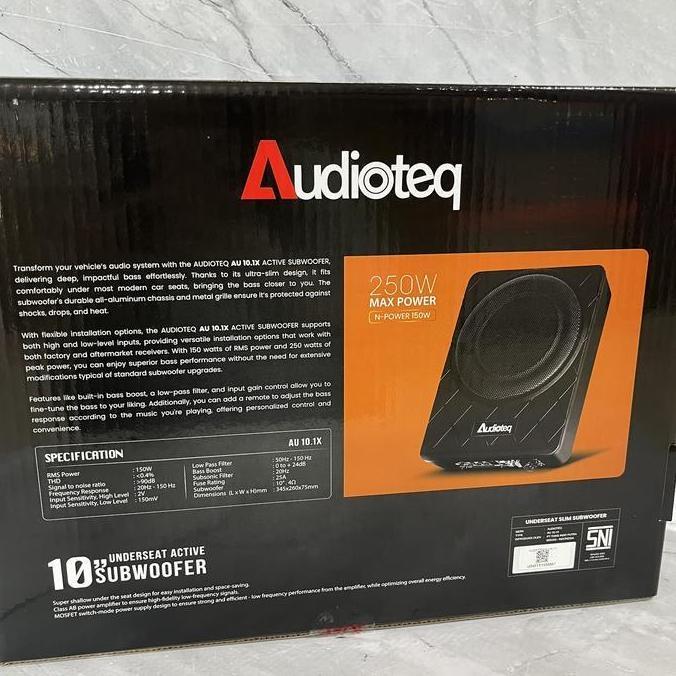 NEW Subwoofer aktif slim kolong Audioteq 10inch mobil