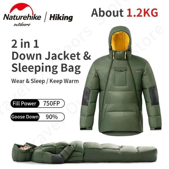 Terlaris Sleeping Bag Naturehike Nh21Yr001 Goose Down Bulu Angsa