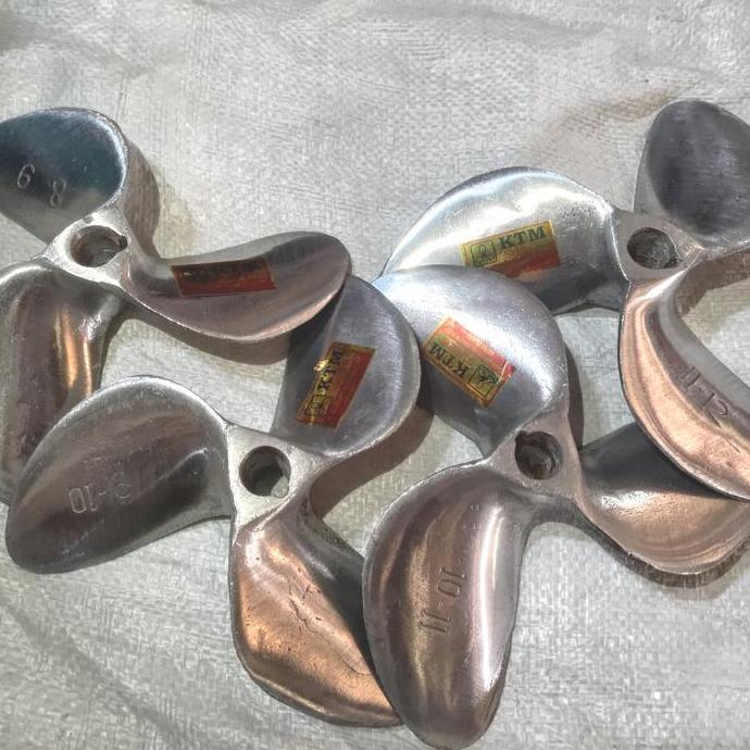 Terlaris Kipas Perahu Alumunium Daun 3 Baling Baling Propeller Kapal Air